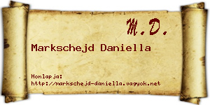 Markschejd Daniella névjegykártya